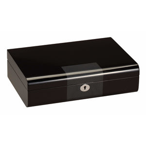 Diplomat Watch Case Diplomat 34-655 Black Wood Ten Watch Storage Case