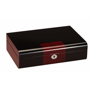 Diplomat Watch Case Diplomat 34-656 Black Wood Ten Watch Storage Case