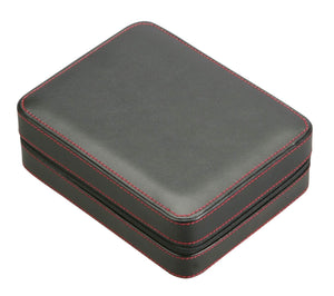 Diplomat Watch Case Diplomat 4 Watches Black Leatherette Travel Pouch