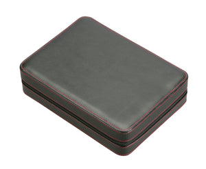 Diplomat Watch Case Diplomat 8 Watches Black Leatherette Travel Pouch