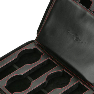 Diplomat Watch Case Diplomat 8 Watches Black Leatherette Travel Pouch