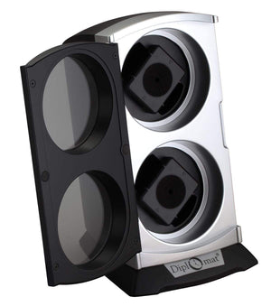 Diplomat Watch Winders Diplomat Economy Double Watch Winder With Smart Internal Bi-Directional Timer Control