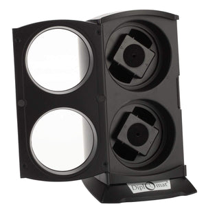 Diplomat Watch Winders Diplomat Economy Double Watch Winder With Smart Internal Bi-Directional Timer Control
