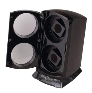 Diplomat Watch Winders Diplomat Economy Double Watch Winder With Smart Internal Bi-Directional Timer Control