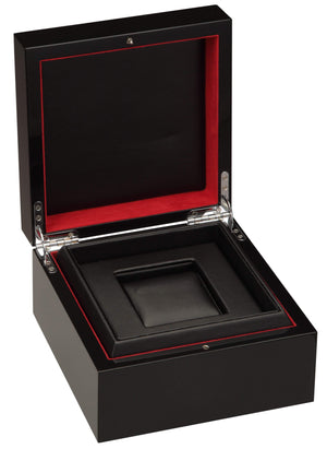 Diplomat Watch Case Black Diplomat Piano Finish Single Watch Case