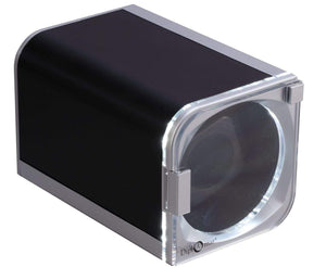 Diplomat Watch Winders Diplomat Rogue Silver/Black LED Lit Single Winder