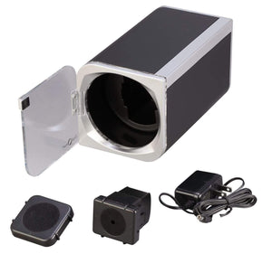 Diplomat Watch Winders Diplomat Rogue Silver/Black LED Lit Single Winder