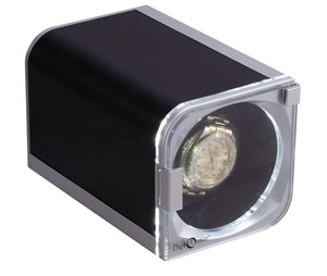 Diplomat Watch Winders Diplomat Rogue Silver/Black LED Lit Single Winder