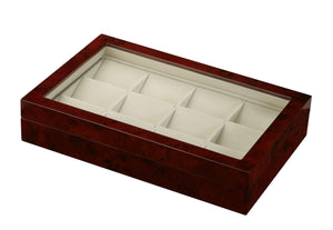 Diplomat Watch Case Burl Diplomat See Through Twelve Pocket Watch Case