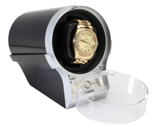 Diplomat Watch Winders Diplomat Single Watch Winder with 12 Programmed Settings and Japanese Mabuchi Motor