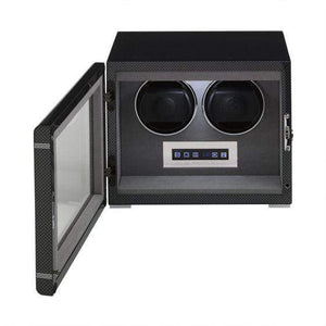 Rapport London Formula Double Watch Winder Carbon Fibre
