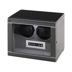 Rapport London Formula Double Watch Winder Carbon Fibre