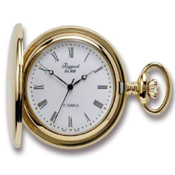 Rapport London Full Hunter Gold Pocket Watch LUX Watch Winders