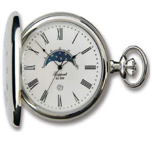 Rapport London Half Hunter Silver Tune Pocket Watch