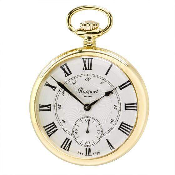 Rapport London Mechanical Open Face Pocket Watch