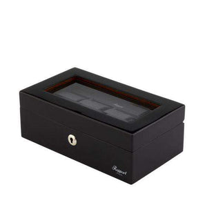 Rapport London Optic 4 Watch Collector Box High Gloss Charcoal