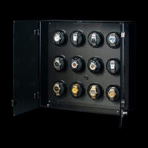 Orbita Watch Winders Rotorwind / Carbon Fiber Orbita - Milano 12 Piece Winder