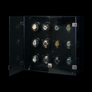 Orbita Watch Winders Rotorwind / Smoked Acrylic Orbita - Milano 12 Piece Winder
