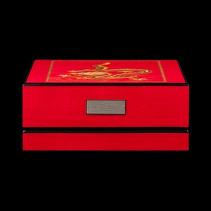 Orbita Watch Winders Inlaid Veneers Orbita - Red Dragon 3 Piece Rotorwind Winder