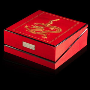 Orbita Watch Winders Inlaid Veneers Orbita - Red Dragon 3 Piece Rotorwind Winder