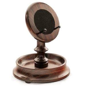 Rapport London Walnut Round Pocket Watch Stand