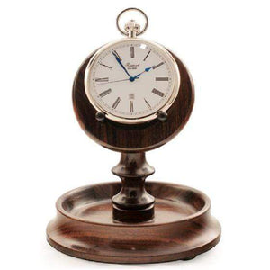 Rapport London Walnut Round Pocket Watch Stand