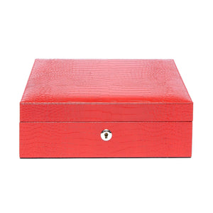 Rapport London Watch Boxes Red Rapport London Brompton Eight Watch Box