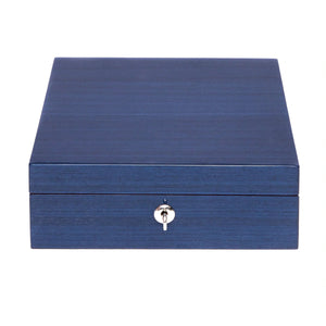 Rapport London Watch Boxes Navy Blue Rapport London Heritage Four Watch Box