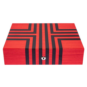 Rapport London Watch Boxes Red Rapport London Labyrinth Ten Watch Box