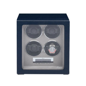 Rapport London Watch Winders Navy Rapport London Quantum Quad Watch Winder