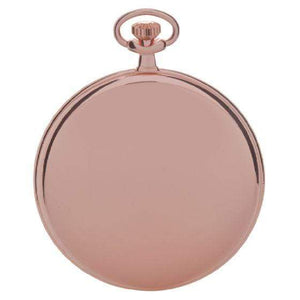 Rapport London Slim Open Face Rose Gold Plated Pocket Watch