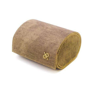 Rapport London Soho Brown Denim Double Watch Roll