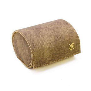 Rapport London Soho Brown Denim Double Watch Roll