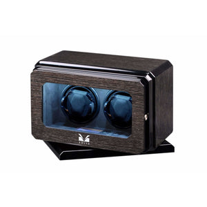 Volta Watch Winder Volta - 31570020 2 Watch Winder With Rotating Base- Black Oak