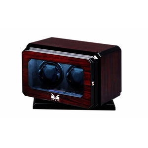 Volta Watch Winder Volta - 31570022 Double Watch Winder With Rotating Base- Rosewood