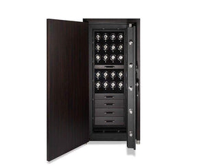 Wolf WATCH SAFE Macassar Wood WOLF 1834 CHURCHILL 20 WINDERS 4 DRAWERS WATCH SAFE