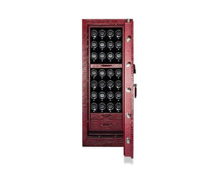 Wolf WATCH SAFE Red Croco WOLF 1834 CHURCHILL 28 WINDERS 2 DRAWERS WATCH SAFE