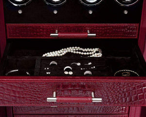 Wolf WATCH SAFE WOLF 1834 CHURCHILL 4 WINDERS 9 DRAWER WATCH SAFE