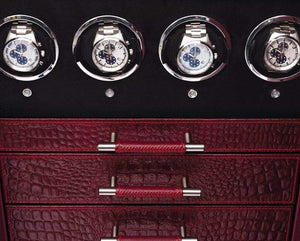 Wolf WATCH SAFE WOLF 1834 CHURCHILL 4 WINDERS 9 DRAWER WATCH SAFE