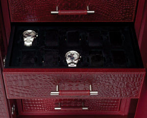 Wolf WATCH SAFE WOLF 1834 CHURCHILL 4 WINDERS 9 DRAWER WATCH SAFE