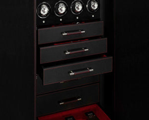 Wolf WATCH SAFE WOLF 1834 CHURCHILL 4 WINDERS 9 DRAWER WATCH SAFE