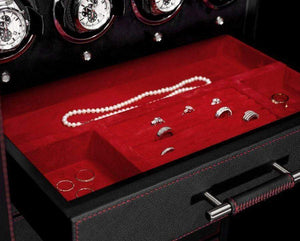 Wolf WATCH SAFE WOLF 1834 CHURCHILL 4 WINDERS 9 DRAWER WATCH SAFE