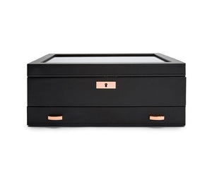 WOLF Watch Box Axis Copper WOLF Axis 10 Piece Watch Box with Drawer