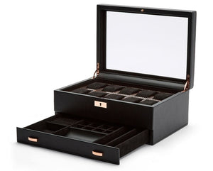 WOLF Watch Box WOLF Axis 10 Piece Watch Box with Drawer