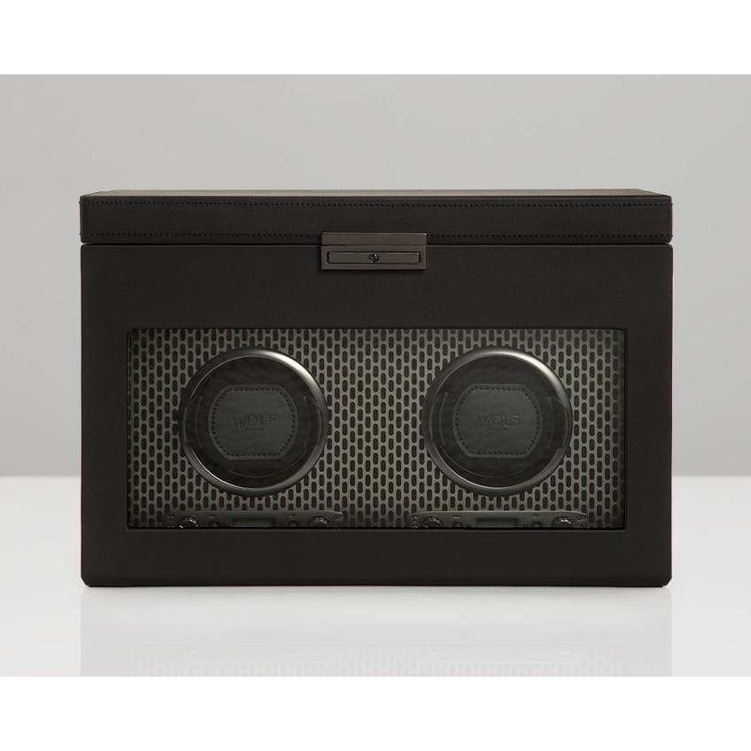 Wolf Watch Winders WOLF Axis Double Winder with Storage