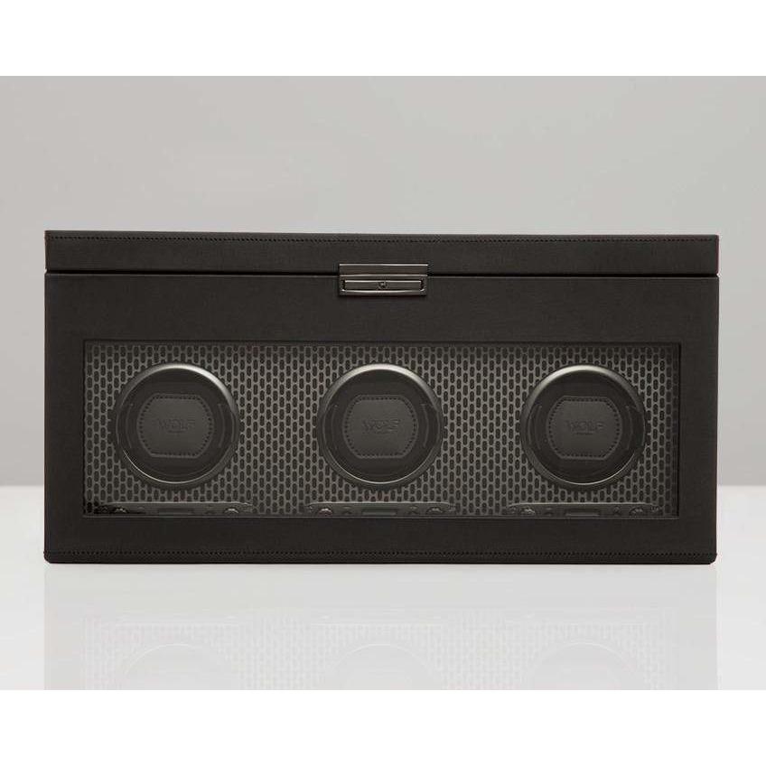 Wolf Watch Winders WOLF Axis Triple Winder with Storage