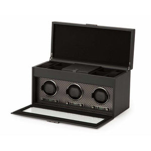Wolf Watch Winders Wolf AXIS Triple Winder with Storage
