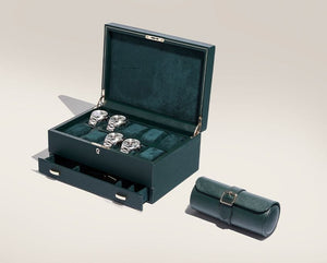 WOLF Watch Box WOLF British Racing 10 Piece Watch Box with Storage