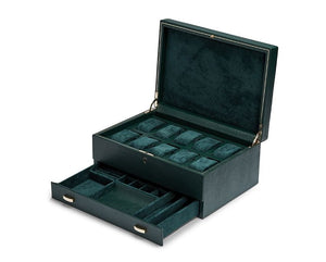 WOLF Watch Box WOLF British Racing 10 Piece Watch Box with Storage