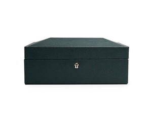 WOLF Watch Box Green WOLF British Racing 8 Piece Watch Box